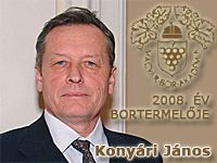 KONYÁRI JÁNOS ÁTVEHETTE AZ ÉV BORTERMELŐJE CÍMET KONYÁRI JÁNOS ÁTVEHETTE AZ ÉV BORTERMELŐJE CÍMET