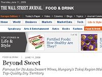 NEM AZ ASZÚ MIATT ÍR TOKAJRÓL A WALL STREET JOURNAL NEM AZ ASZÚ MIATT ÍR TOKAJRÓL A WALL STREET JOURNAL